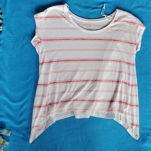 American Eagle short sleeve red striped top